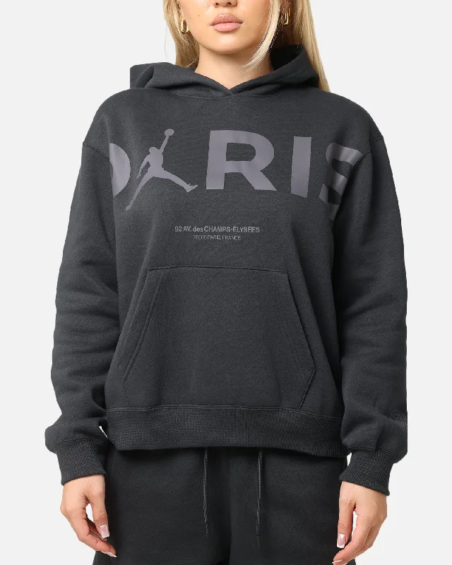 Luxury Temperament Jordan Women's Paris Saint-Germain Brooklyn Fleece Graphic Pullover Hoodie Off Noir