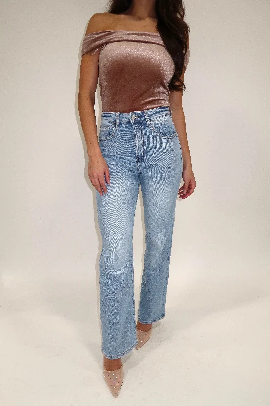 College Style Jules High Rise Vintage Flare Denim