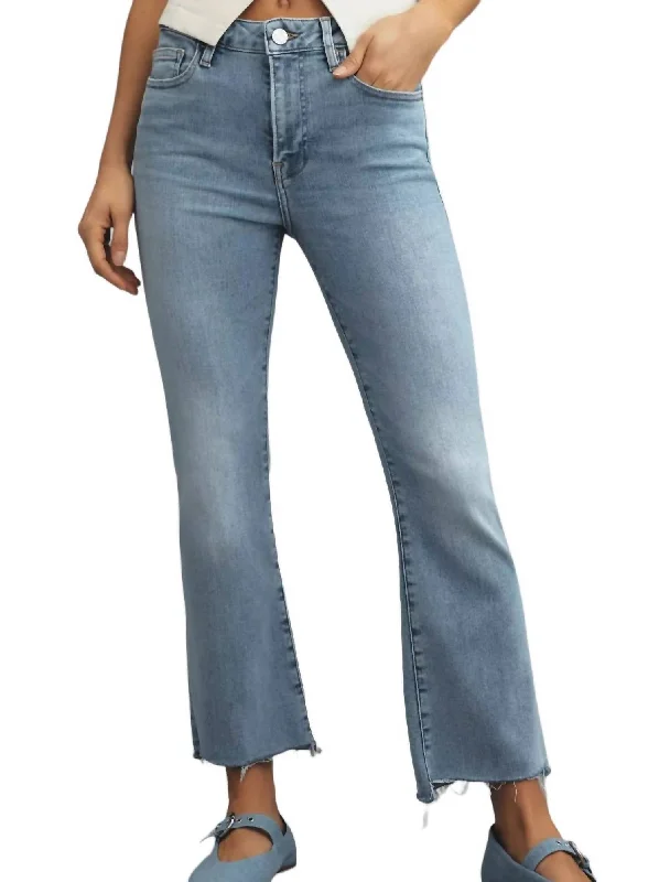 Fresh And Natural Le Crop Mini Boot Jeans In Colorado