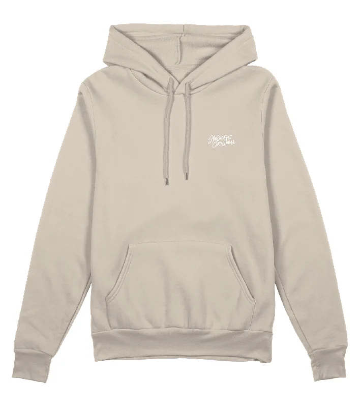 French Style Signature Hoodie Sand / White