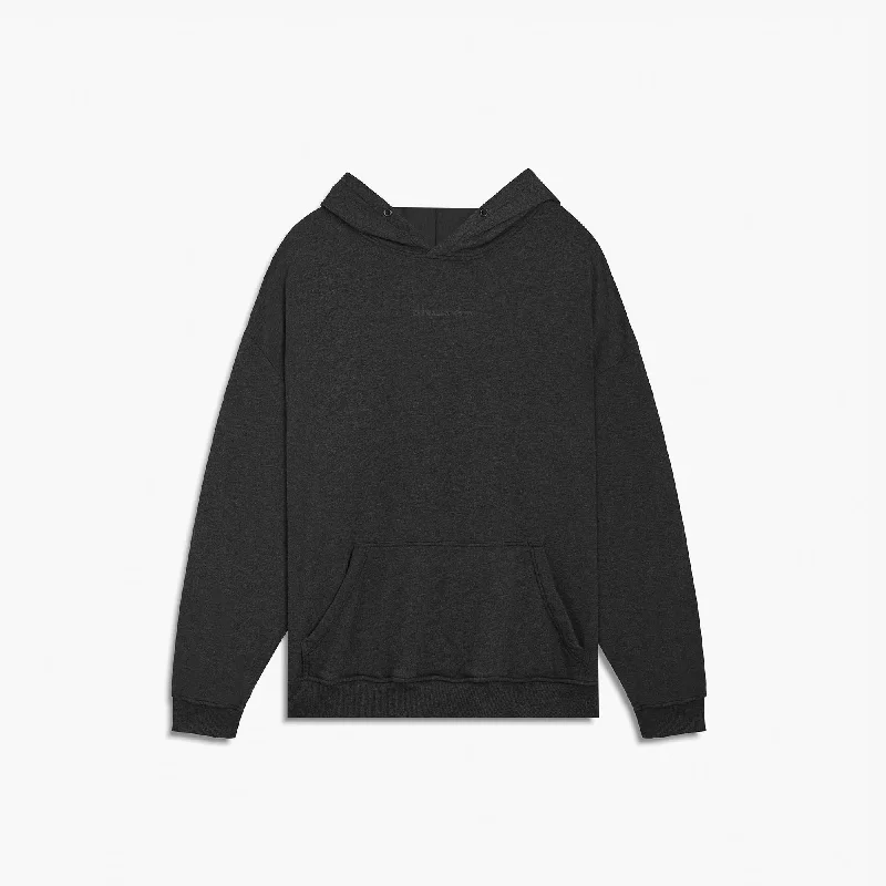 Leisure Travel loop terry standard hoodie / black heather