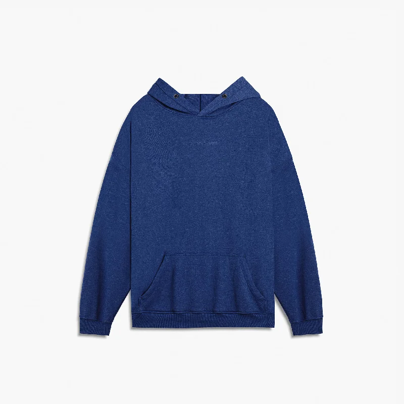 Casual And Versatile loop terry standard hoodie / mountain blue