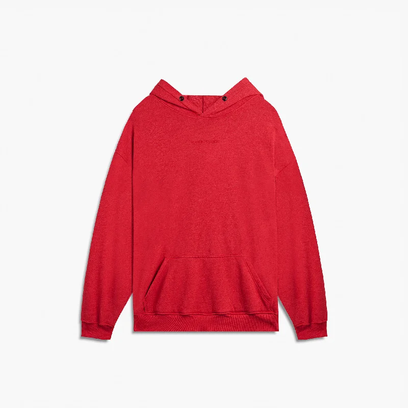 Cool Summer loop terry standard hoodie / red heather