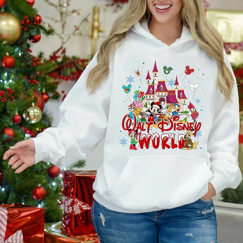 Classic Series Mickey Mouse Velvet Sports Christmas Hoodie