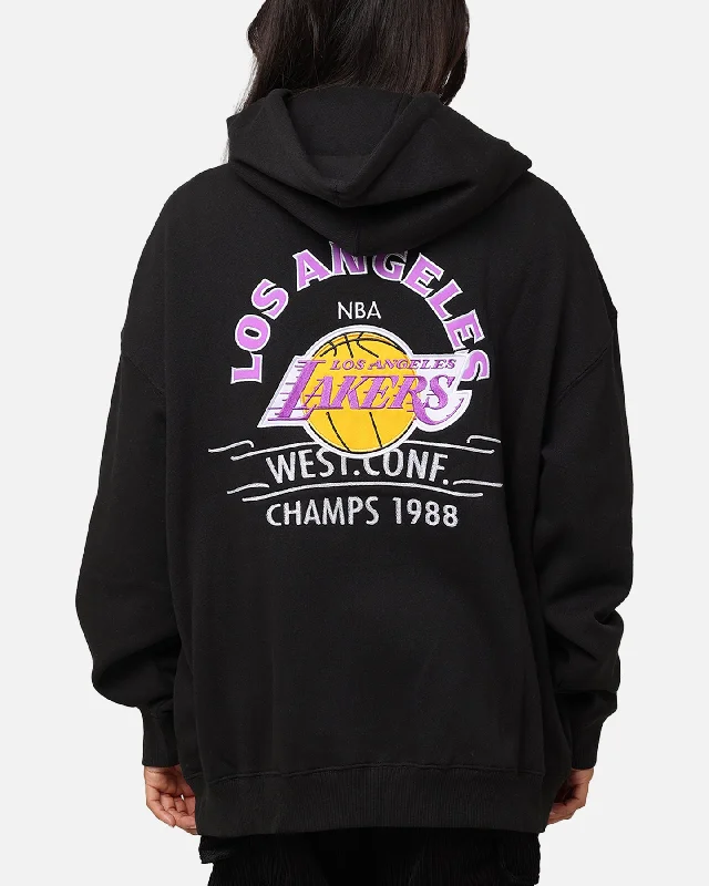Printing decoration Mitchell & Ness Los Angeles Lakers Letterman Hoodie Black