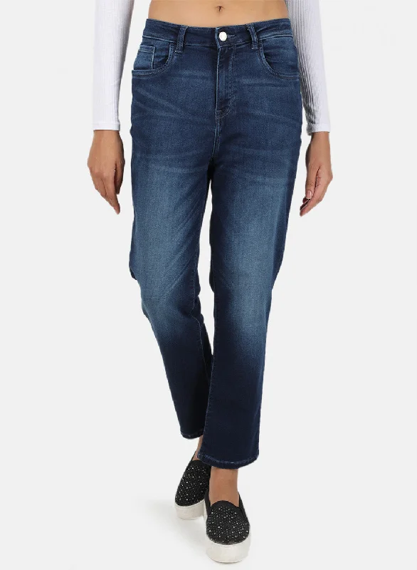 Elegant Style Womens Blue Regular Denim