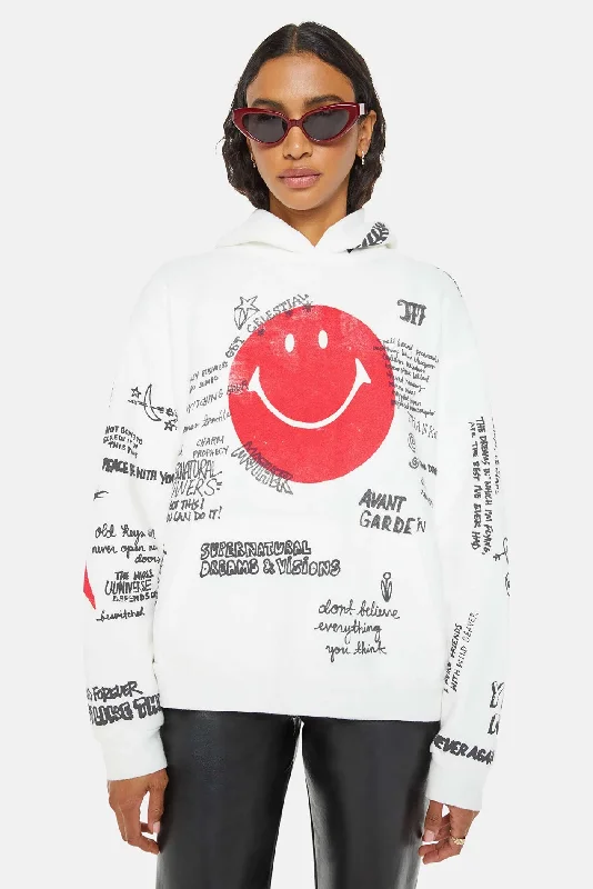 French Retro The Big Deal Hoodie Smiley Scribbles