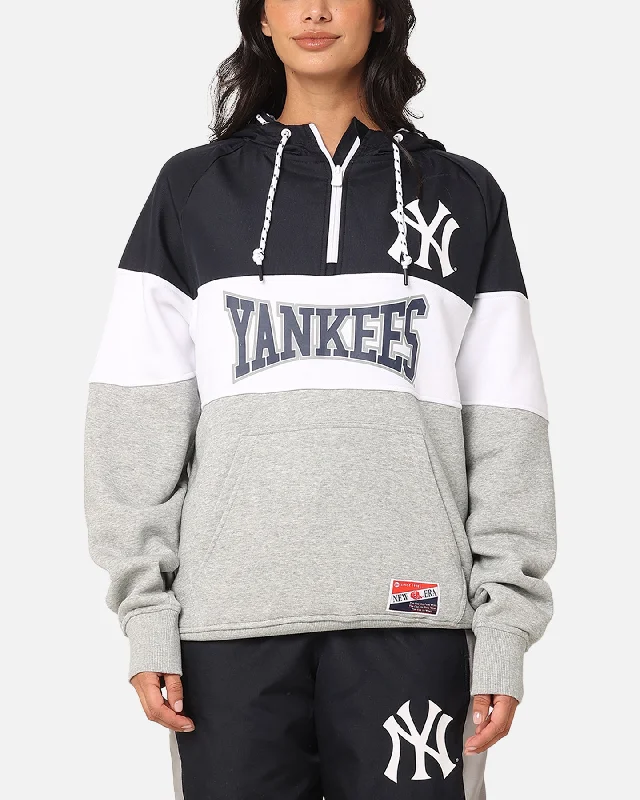 Unique Design New Era New York Yankees Quarter Zip Hoodie Navy