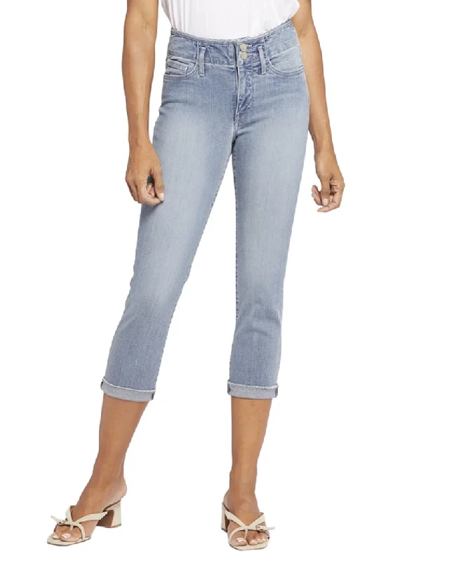 Exquisite Fabrics NYDJ Petite Chloe Thistle Falls Capri Jean