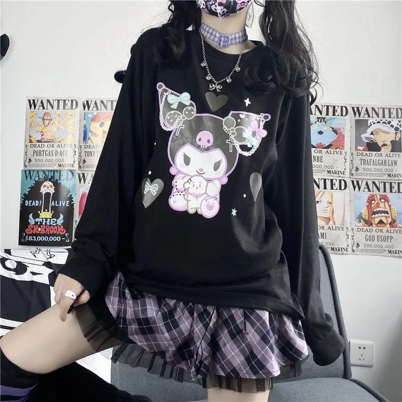 Noble Temperament Pastel Goth Kuromi Crewneck