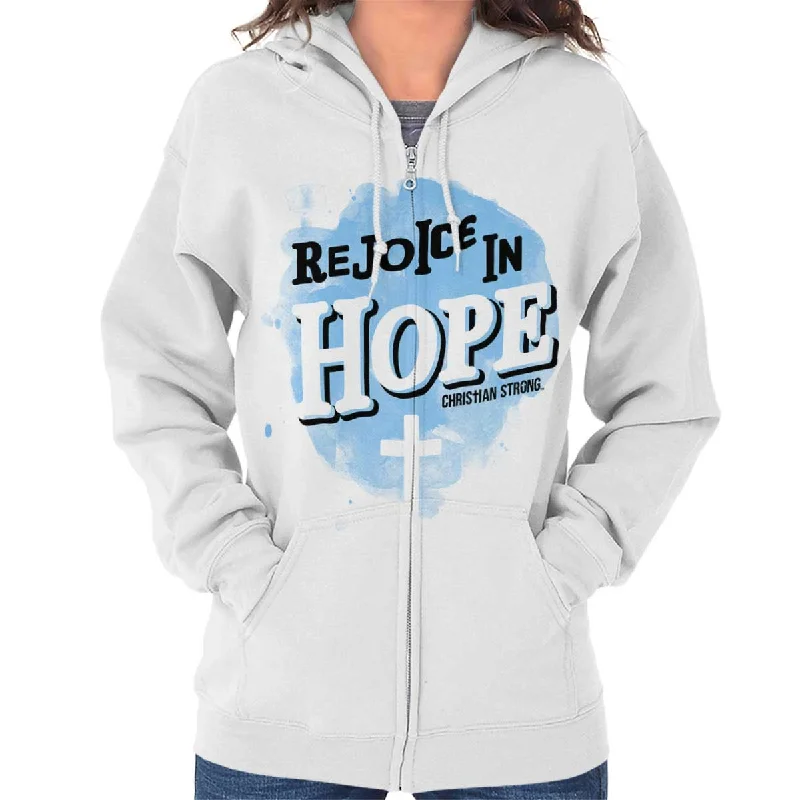 New Autumn And Winter Styles Rejoice in Hope Zip Hoodie