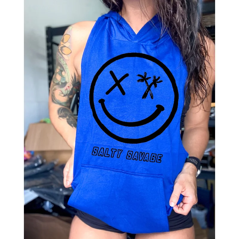 Elegant And Simple Salty Savage Unisex "Digital Spliced" Sleeveless Muscle Tank Hoodie