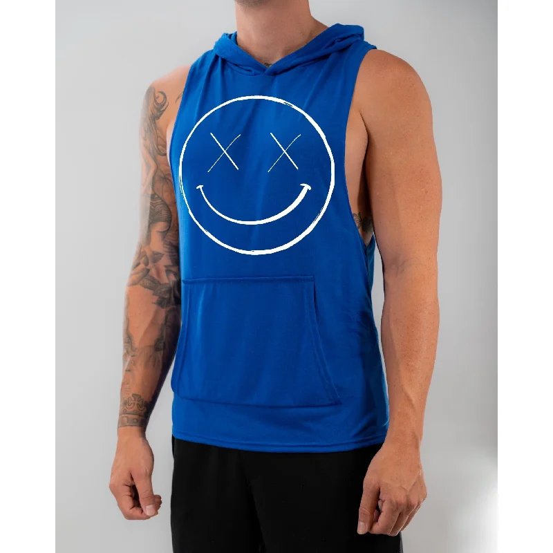 Thin Design Salty Savage Unisex "OG Smile" Sleeveless Muscle Tank Hoodie