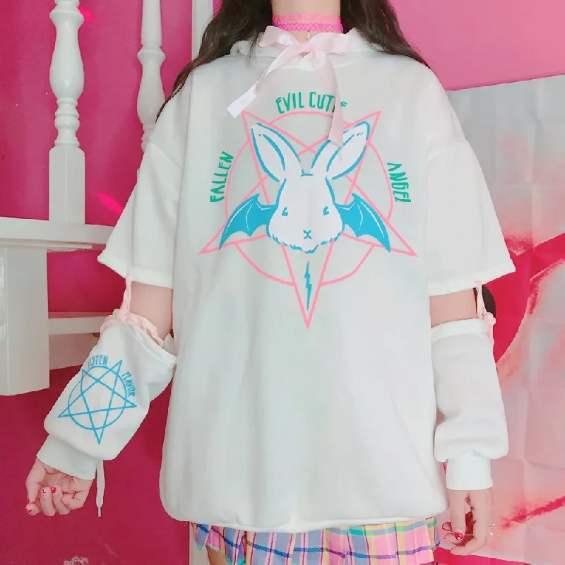 Energetic Satanic Bunny Hoodie