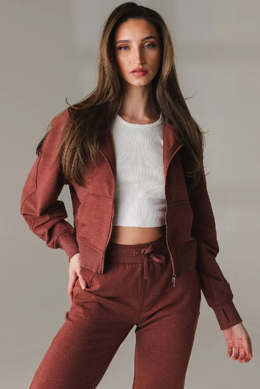 Noble And Elegant Vitality Studio Zip - Rosewood Marl