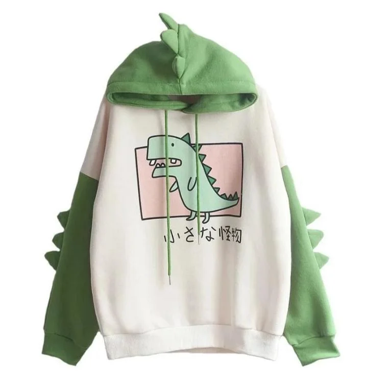Hooded design Sweet Japanese Dino Hoodie