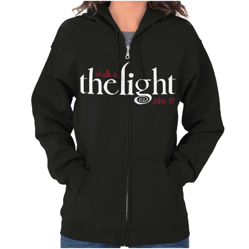 Fashionable And Versatile The Light Zip Hoodie