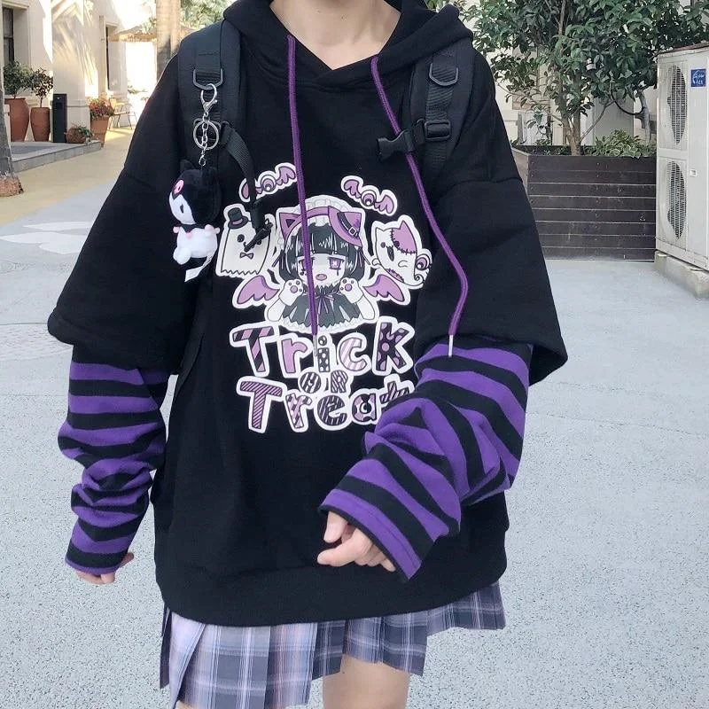 Loose Fit Trick or Treat Hoodie