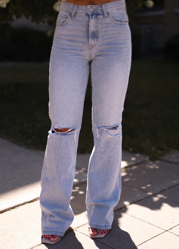 Carefree Style Vintage Flare Stretch Denim