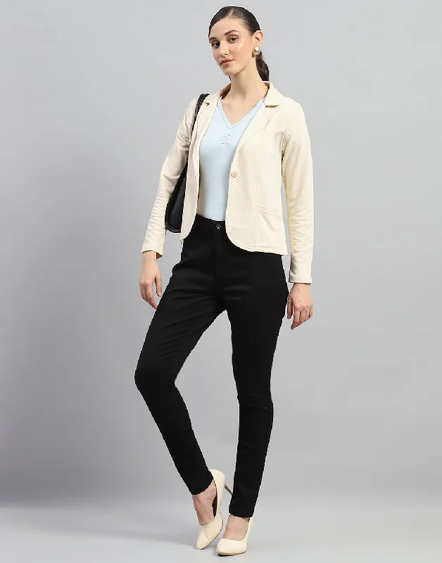 Classic Series Women Black Solid Slim Fit Denim