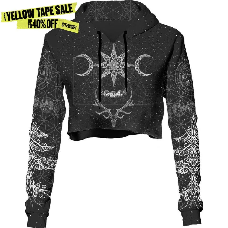 Yule Crop Hoodie - Ghost Edition