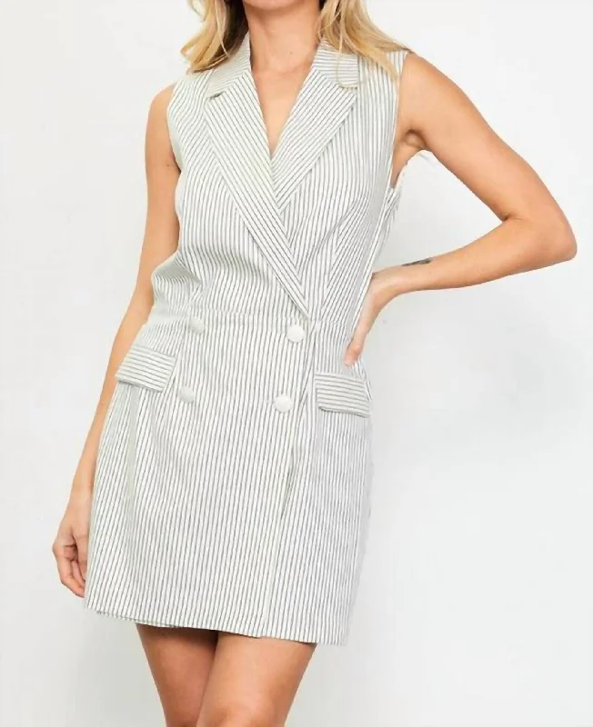 Cool Style Arya Romper In Ivory/navy