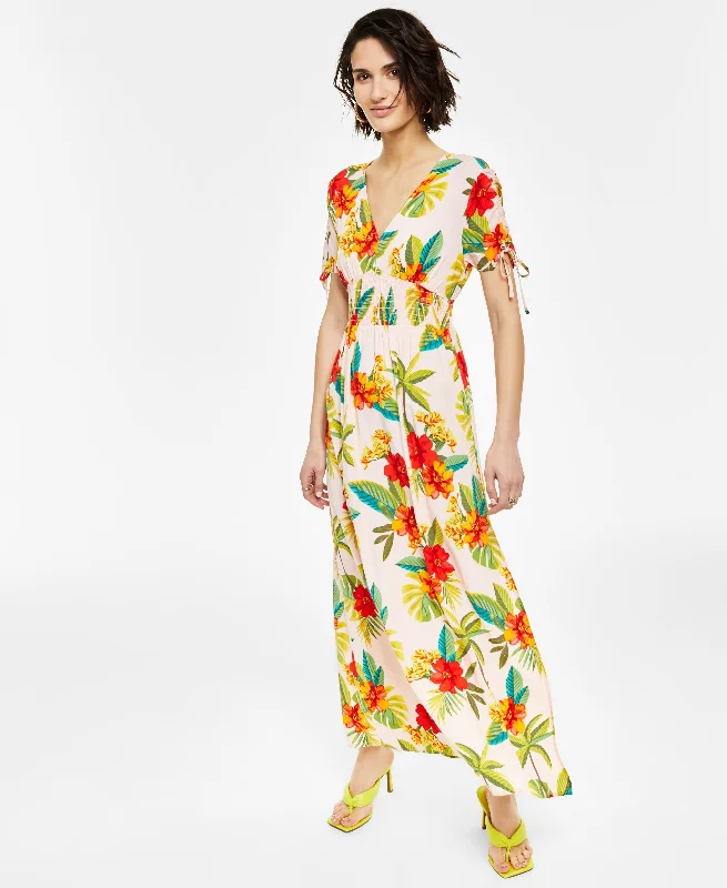 Lounge Chic Bar III Womens Floral Maxi Dress