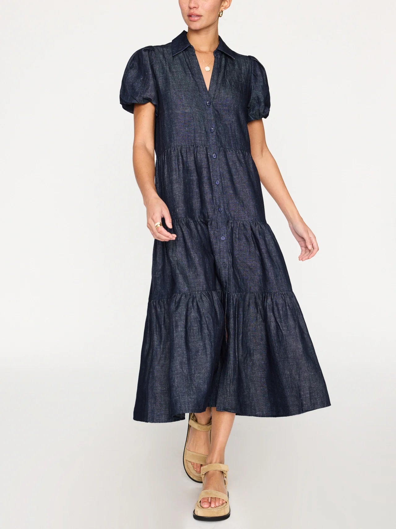 Retro Style Brochu Walker - Havana Dress in Indigo
