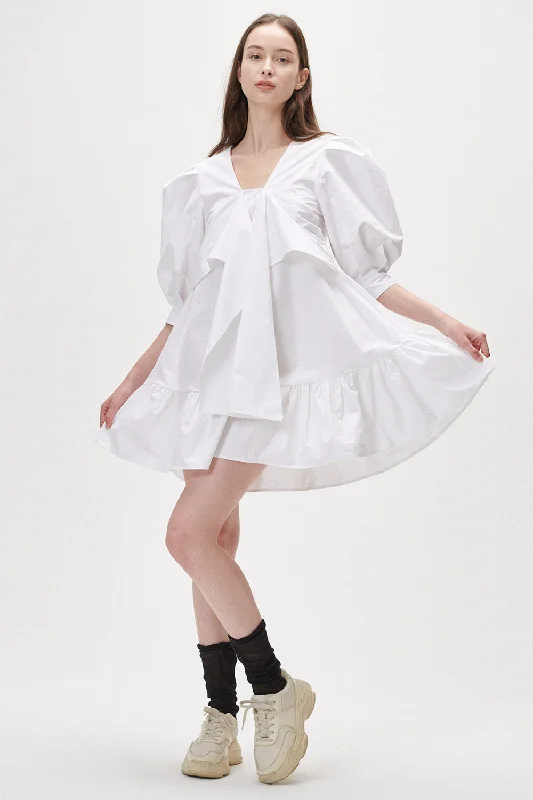 Relaxed Dresses Cinthy Puff Sleeve Mini Dress