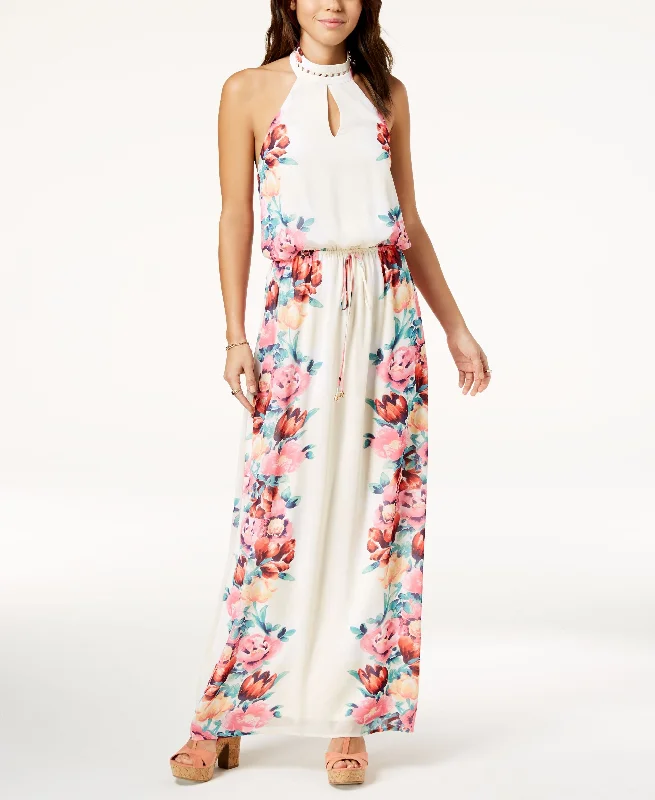 City Studios Juniors Floral Print Maxi Dress