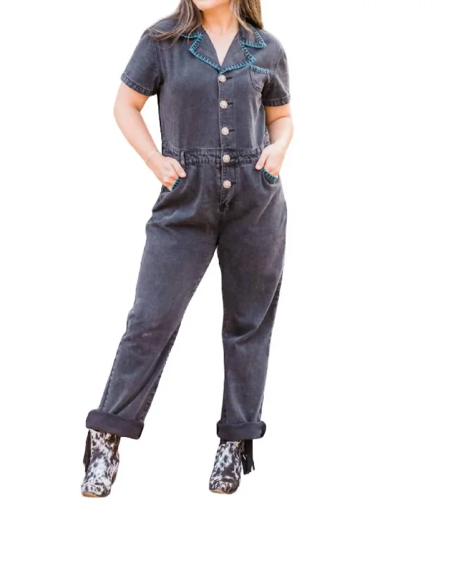 Trendy Comfort Dakota Jumpsuit In Black