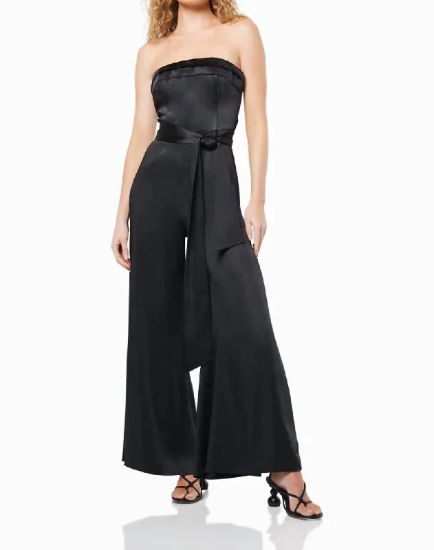 Urban Comfort Fugue Jumpsuit In Black