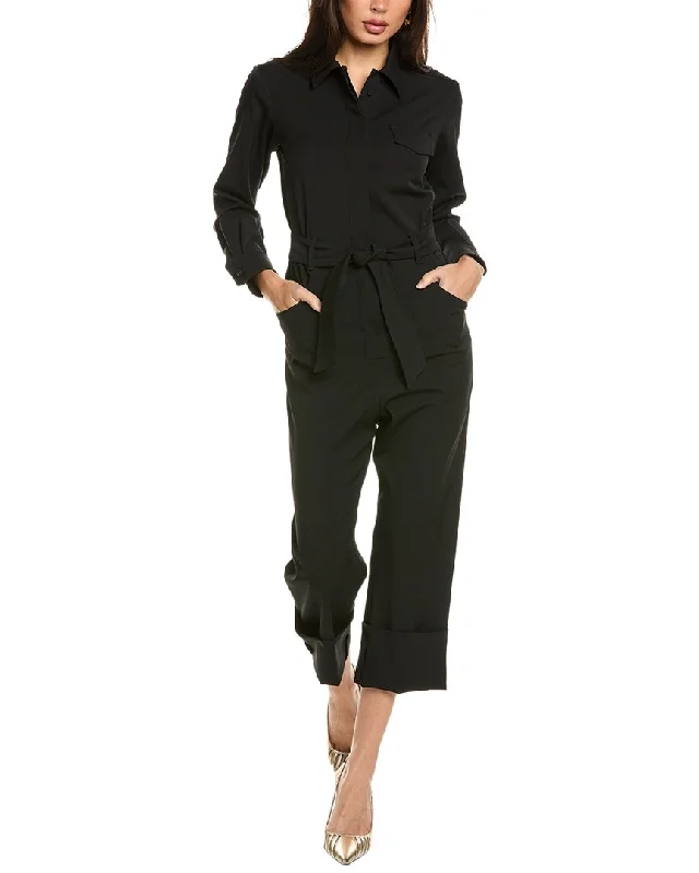 Street Casual Style Max Mara Bari Wool-Blend Jumpsuit