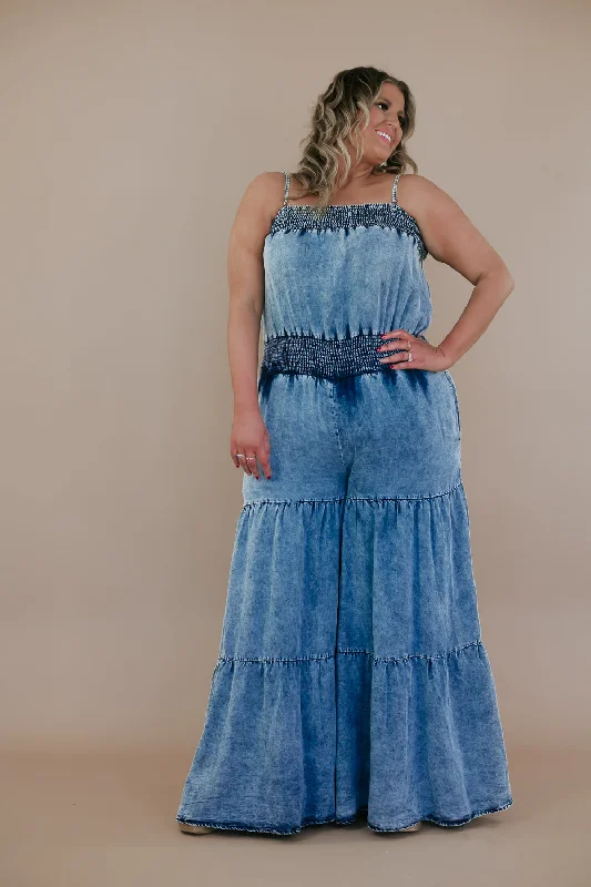 Easy Chic Bliss & Boho Jumpsuit, Blue