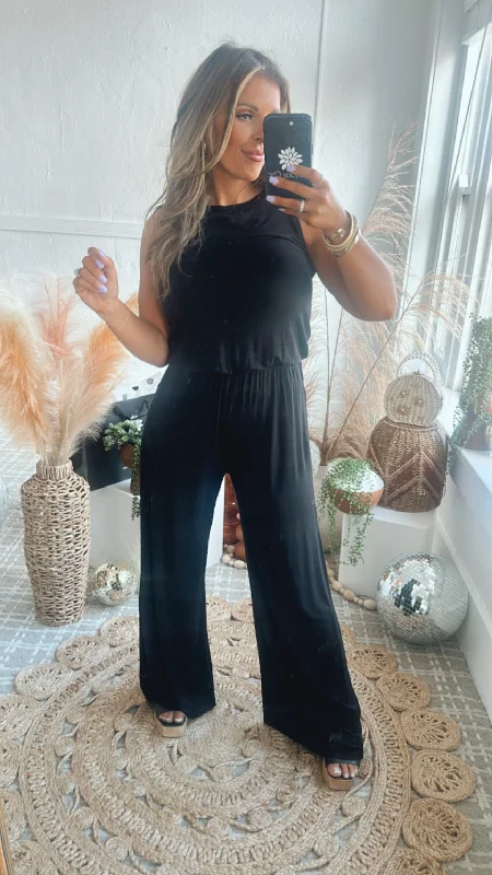 Sporty Elegance ECB Exclusive: Ready for Anything Jumpsuit, Black