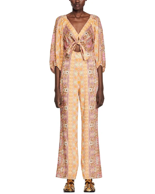 Everyday Style Sandro Dieppe Linen-Blend Jumpsuit