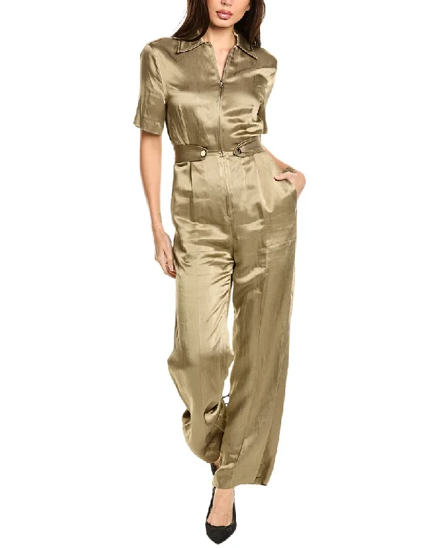 Sports Casual Style Sandro Linen-Blend Jumpsuit