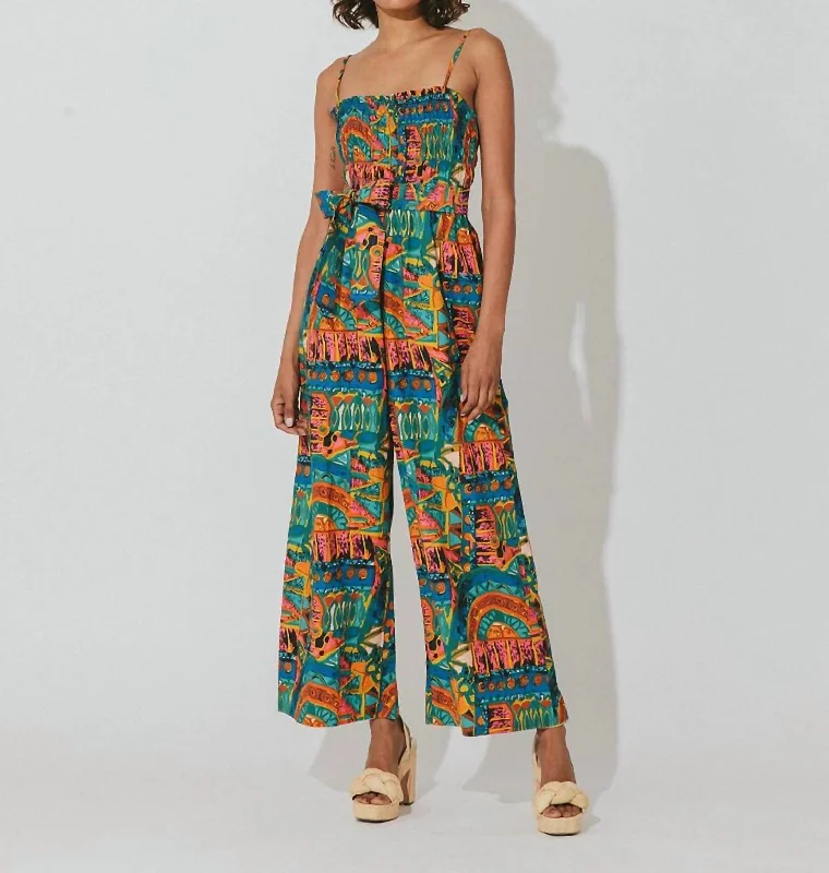 Relaxed Fit Sefina Jumpsuit In Paradiso