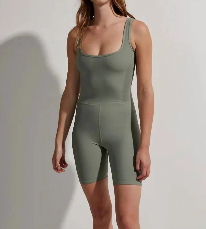 Sports Yoga Style Sherwood All In One 7 Romper In Green