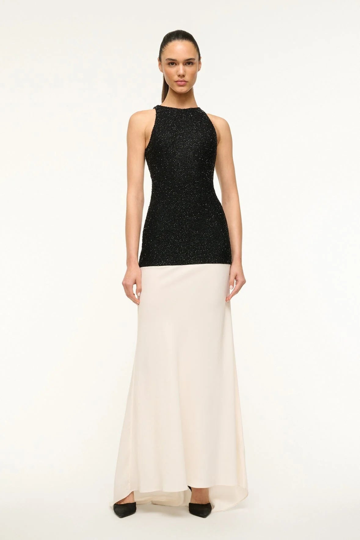 Cozy Chic Staud - Gabrielle Dress in Black/Ivory