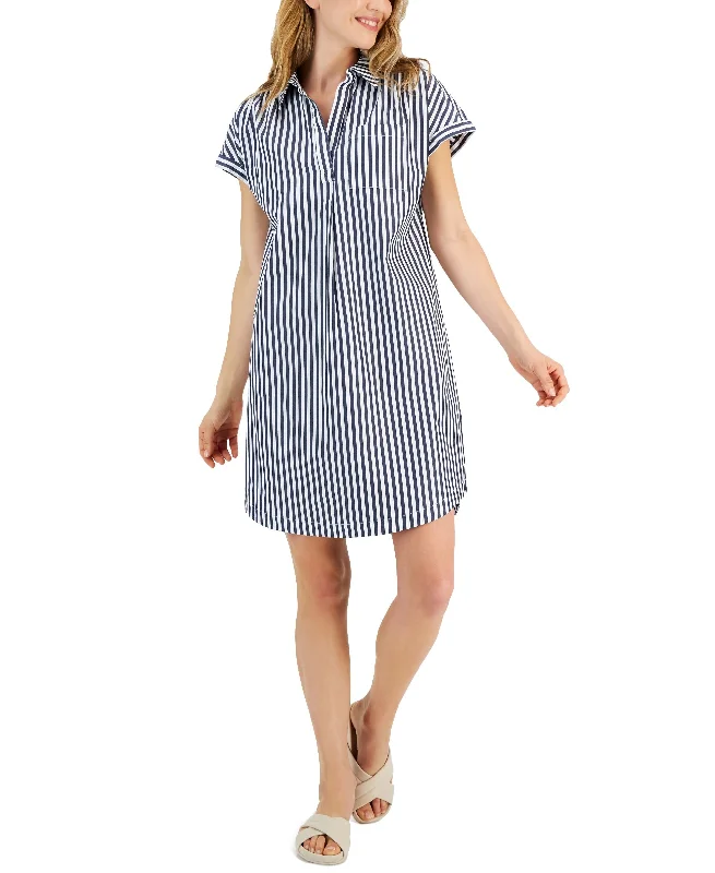 Style & Co Striped Shirtdress