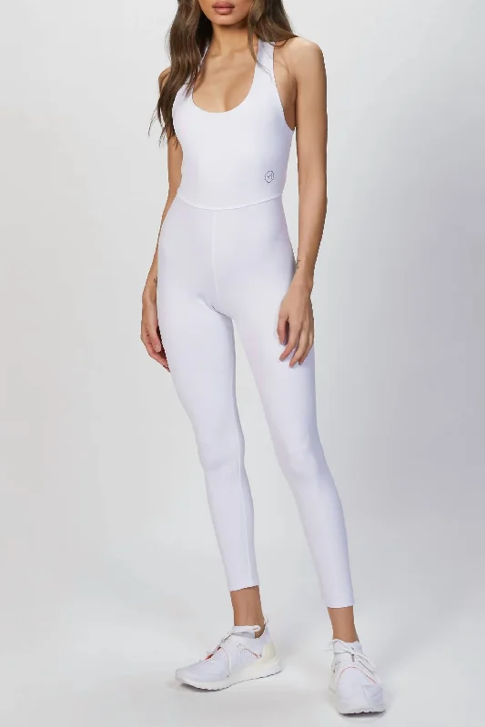Relaxed Dresses The Unitard In White