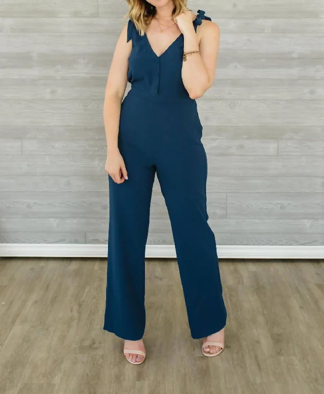 Warm Comfort Topeka Jumpsuit In Lapis