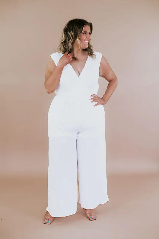 Fashion Trend Most Perfect Bridal Jumpsuit, White