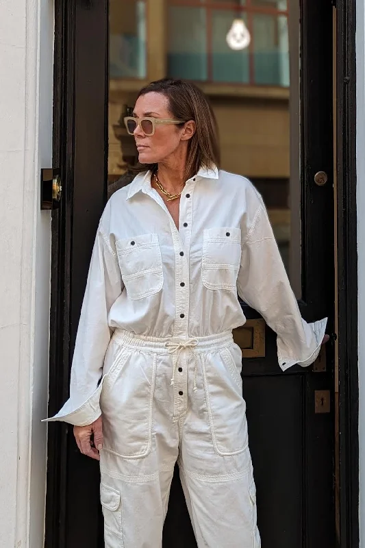 Layered Comfort Veado White Overall