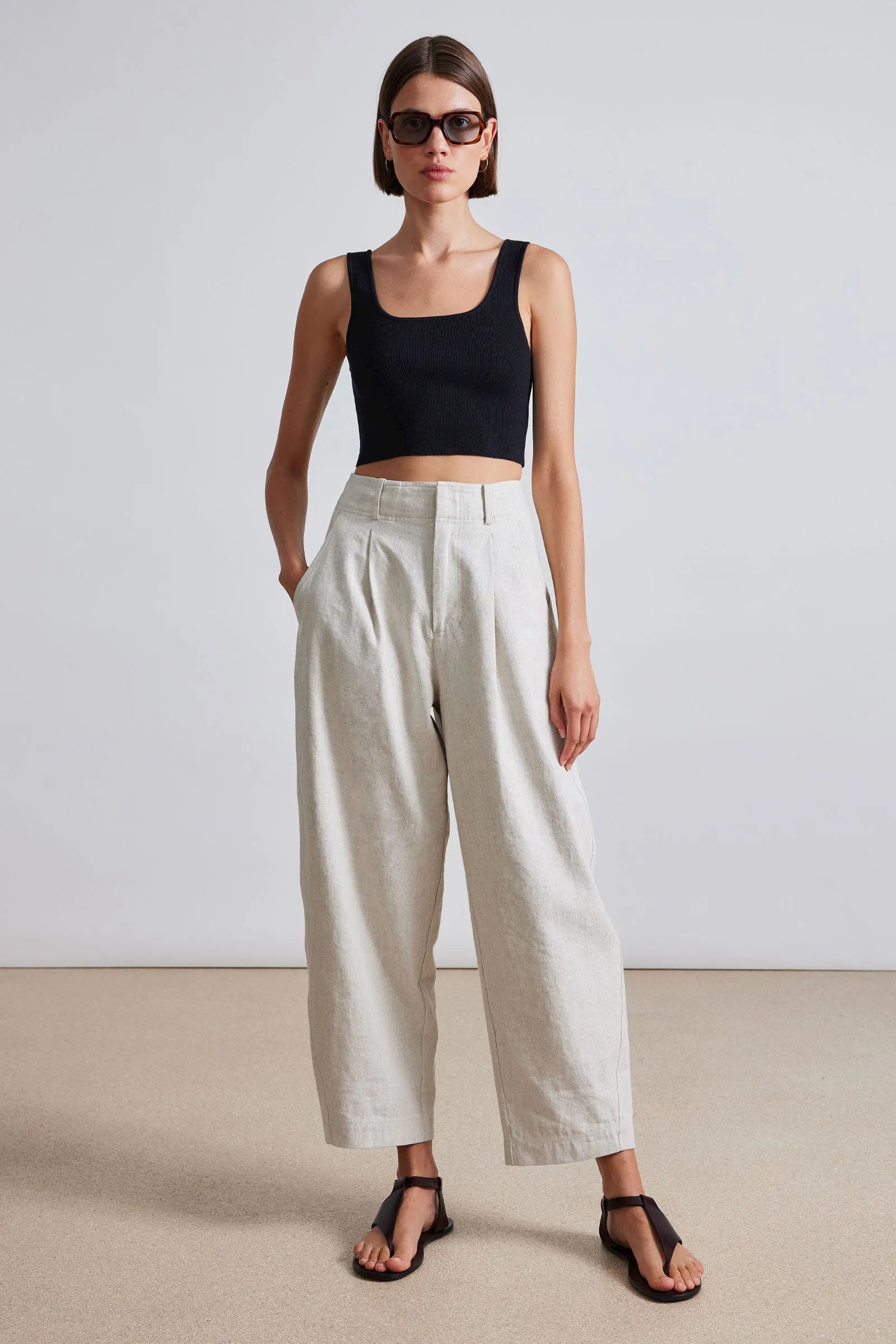 Relaxed Fashion Apiece Apart Bari Crop Trouser