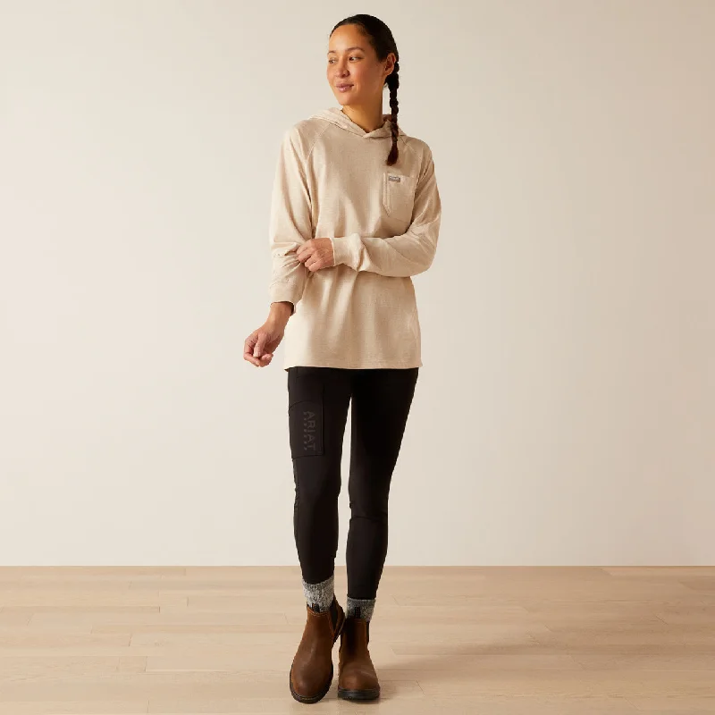 Exquisite Details Ariat Women's Rebar Cotton Strong Hooded Long Sleeve Tee