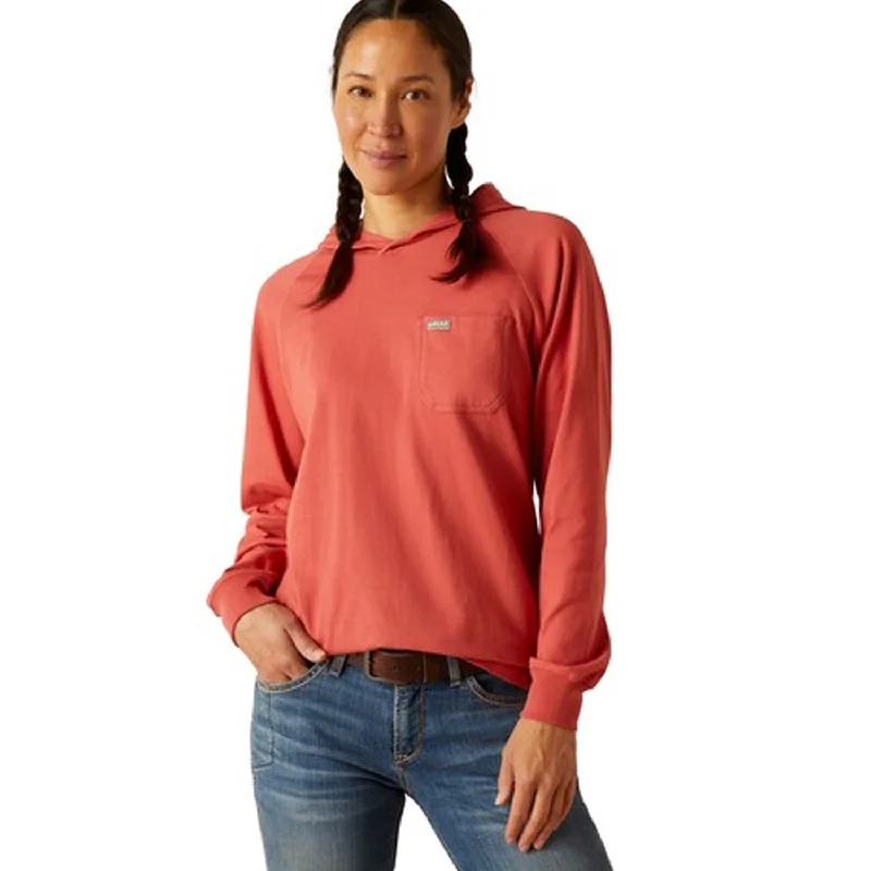 Casual Wear Ariat Women's Rebar Cotton Strong Hooded T-Shirt