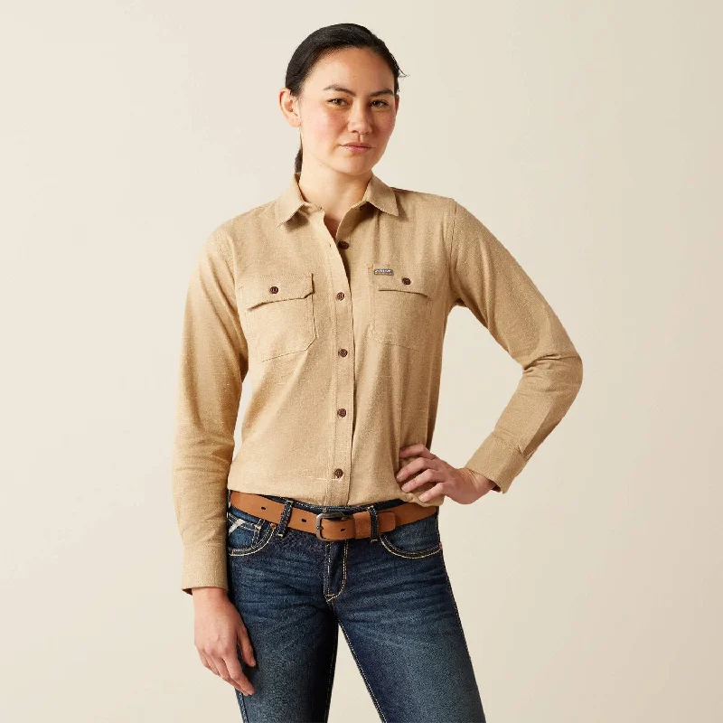 Fashion Concept Ariat Women's Rebar Flannel Button-Down Long Sleeve Tunic