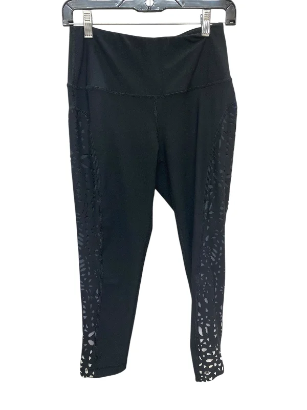 High-end Wear Athletic Leggings By 90 Degrees By Reflex In Black, Size: M
